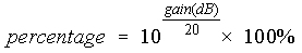 Decibel Equation